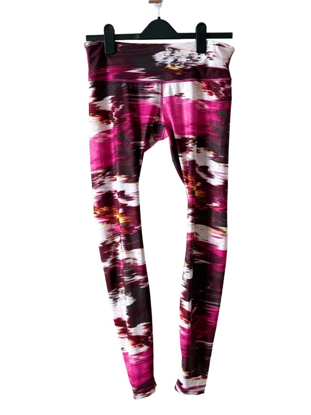 lululemon athletica Women's Magenta & White Abstract Print Wunder Under Leggings - Picture 2 of 4